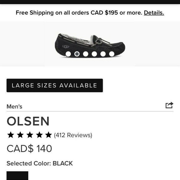 ❤️SOLD❤️Brand New!UGG Mocassins Men/Unisex Size 10 - Picture 3 of 7